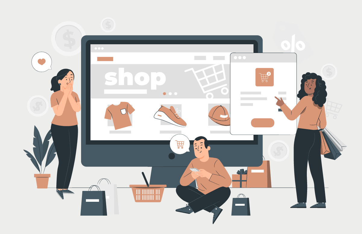 Ecommerce website illustration