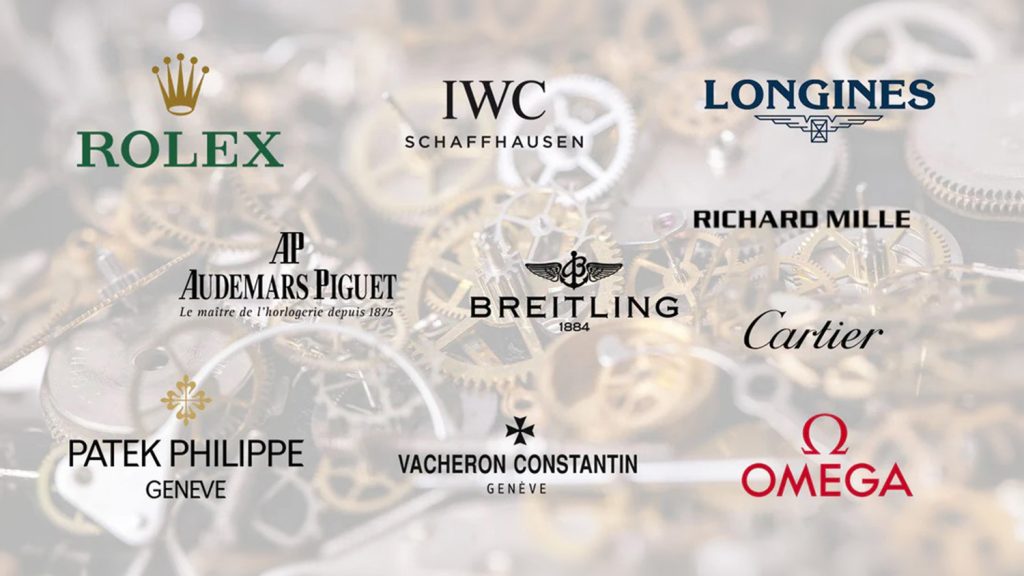 Geographic brands like Rolex, IWS, Cartier