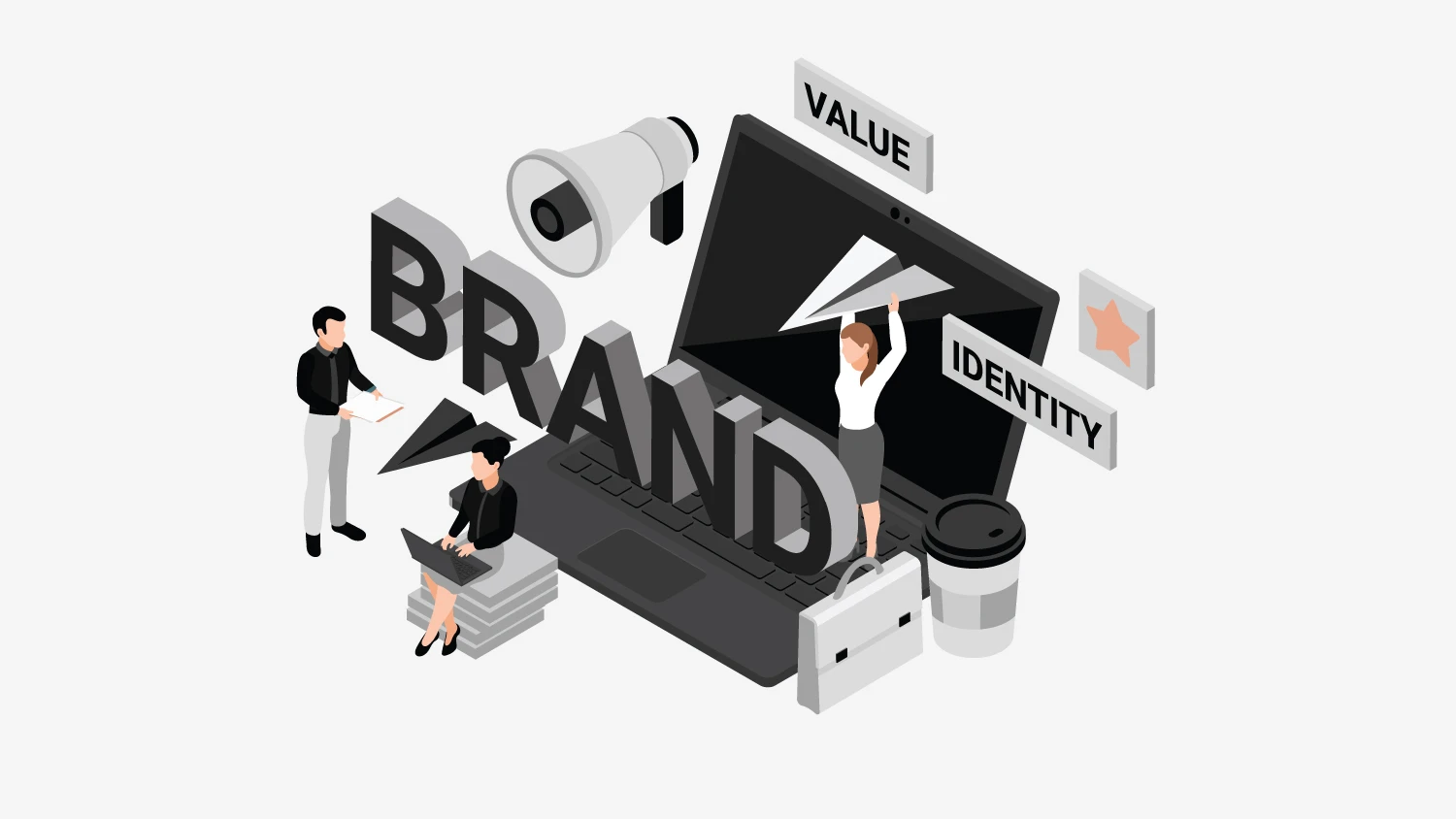 Importance of strong branding illustration